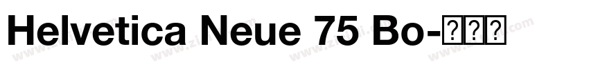 Helvetica Neue 75 Bo字体转换 Helvetica Neue 75 Bo字体转换